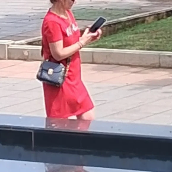 Karl Lagerfeld Red Women's Dress - Picture 12 of 12